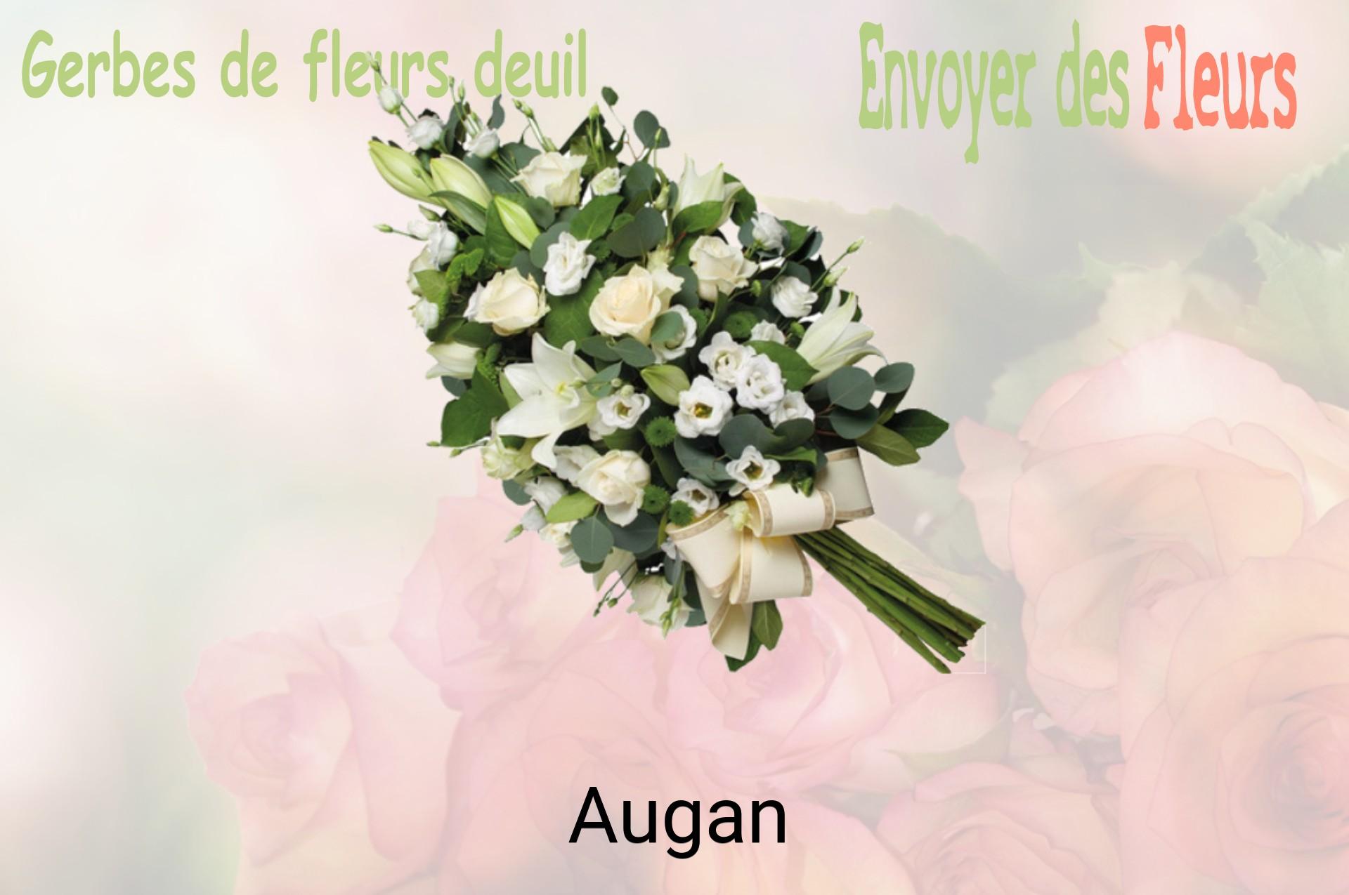 Gerbe de fleurs de deuil livrée à Augan